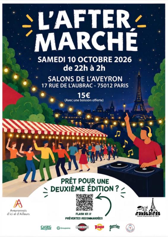 10 octobre 2026 - AFTER MARCHE - Réserve vite ta place !