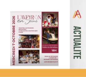 Mercredi 7 octobre 2026 : Soirée Aveyron en Seine