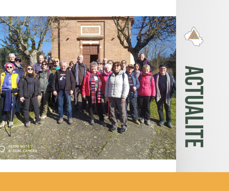 Randonnée périurbaine de l'amicale des aveyronnais de Toulouse et de Haute Garonne