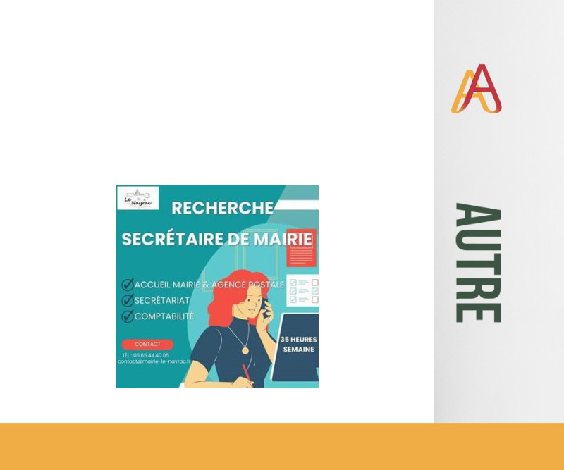 Recherche Secrétaire Mairie Le Nayrac CDI 35 heures
