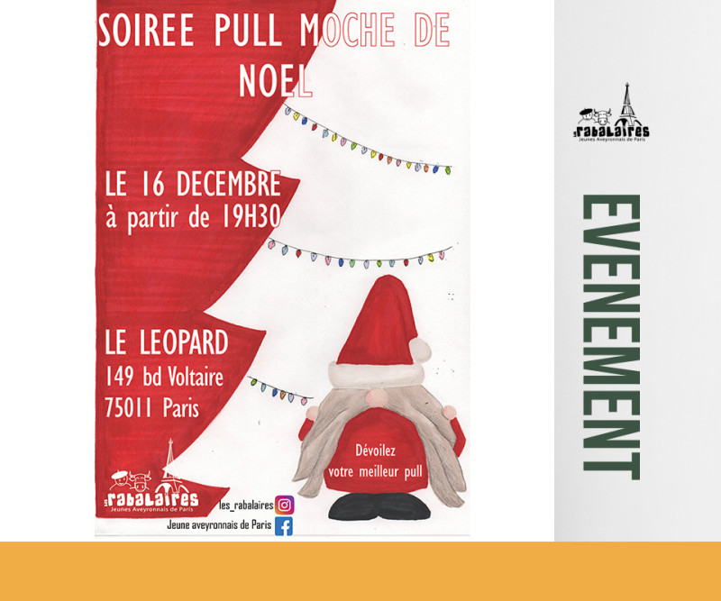 16 DECEMBRE 2023 : Venez fêter Noël avec les Rabalaires !