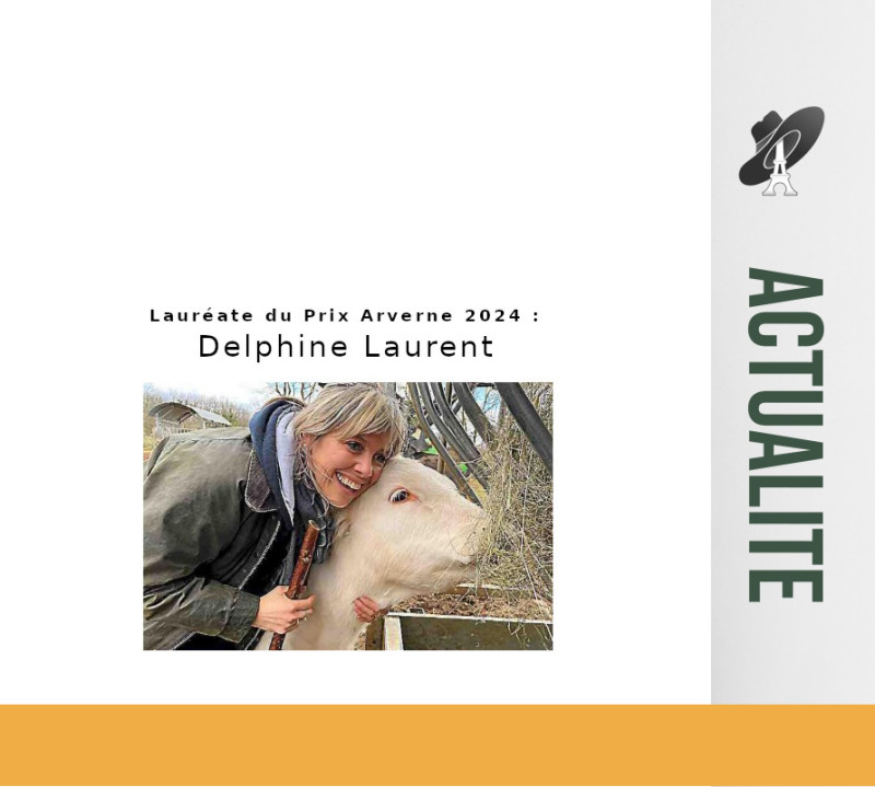 Article paru dans l'Aveyronnais du 17 mars 2024 - Prix Arverne 2024 : Delphine Laurent
