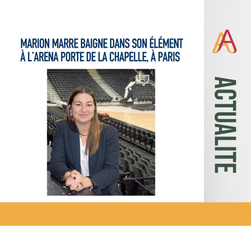 Article Paru dans l'Aveyronnais du 14 avril 2024 : Marion Marre baigne dans son élément à l'Arena Porte de la Chapelle à Paris