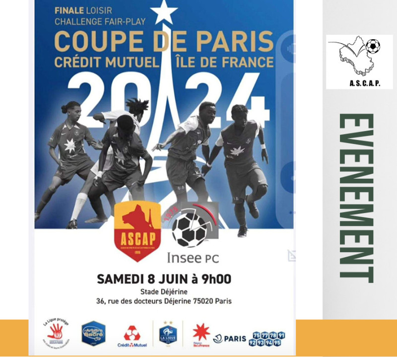 ASCAP - COUPE DE PARIS - Samedi 8 juin 2024 à 9 h