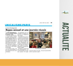 UNION MONTAGNARDE : REPAS ANNUEL SAMEDI 1ER MARS 2025
