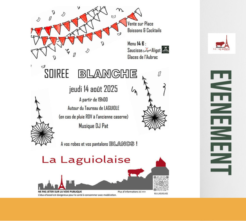 14 aout 2025 - Amicale La Laguiolaise - Soirée blanche