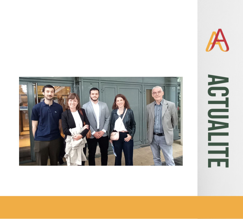 Madame Emmanuelle Gazel, Maire de Millau, visite les locaux de la Fédération des Aveyronnais d'Ici et d'Ailleurs.
