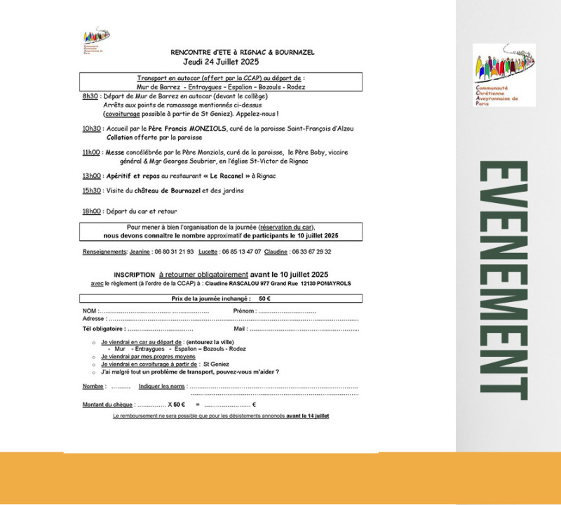 24 juillet 2025 - Rencontre d'été à Rignac et Bournazel
