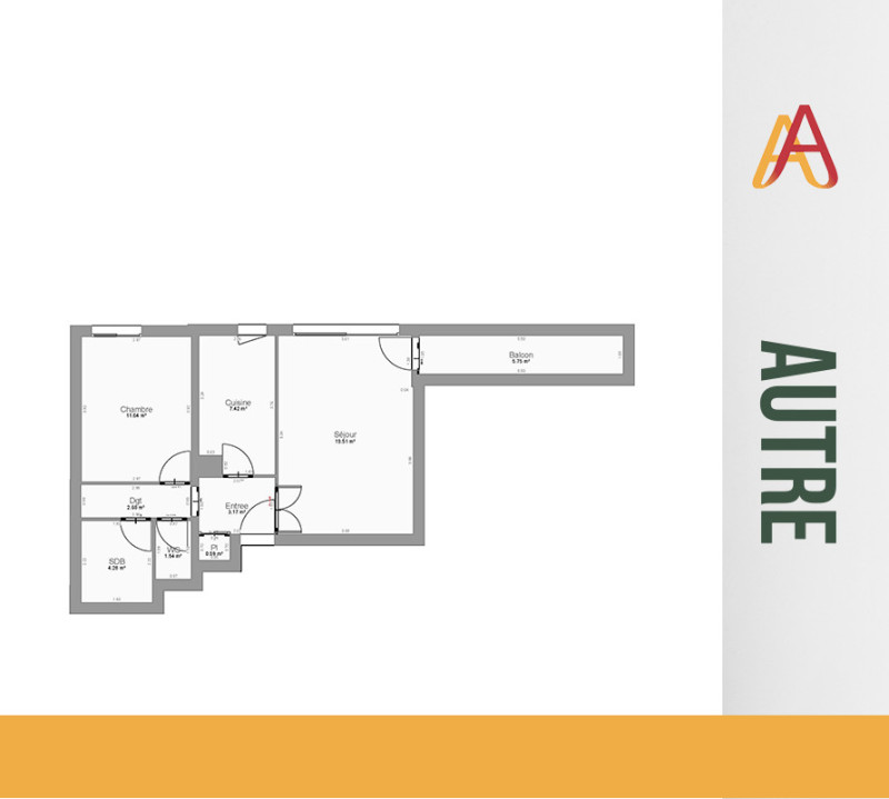 A LOUER - Beau T2 meublé avec loggia - Rue de Bercy Paris 121 - 50,83 m² - DPE C