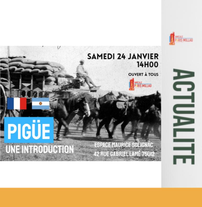 Conférence "Pigüé, une introduction"