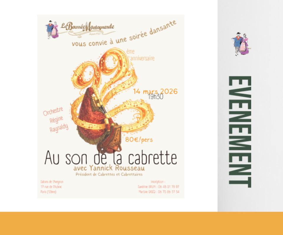 99ème repas en musique de La Bourrée Montagnarde