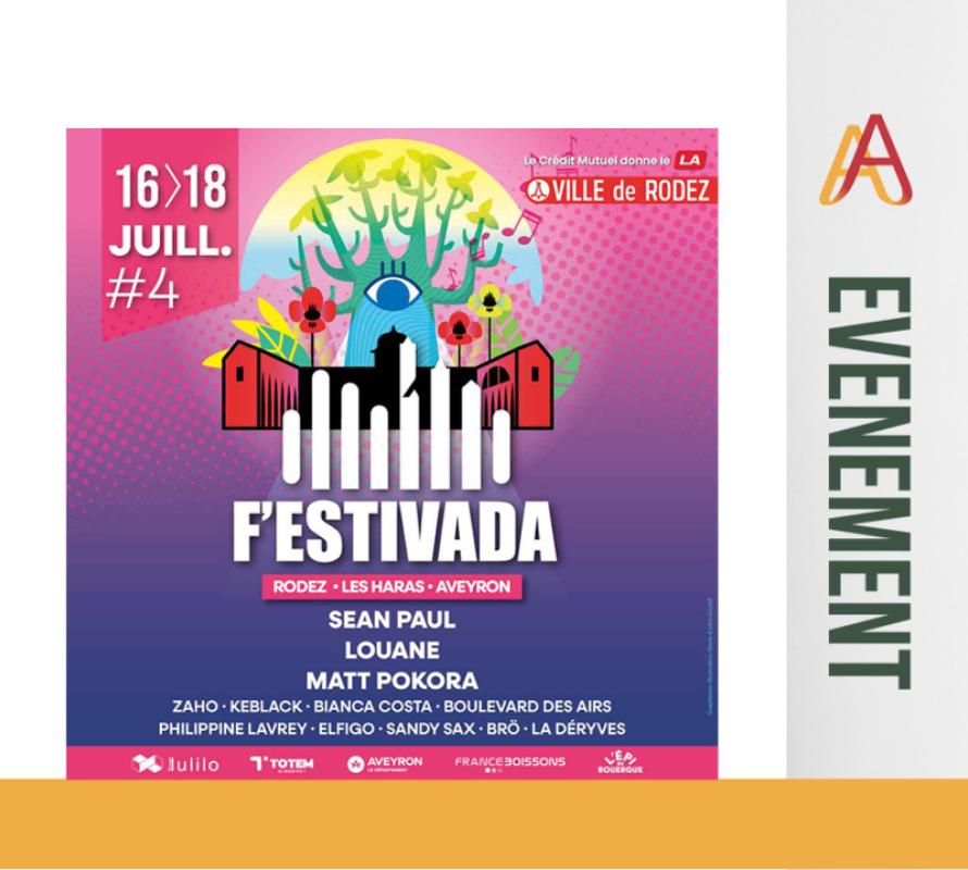 F’Estivada revient pour sa 4ᵉ édition les 16, 17 et 18 juillet 2026 aux Haras de Rodez