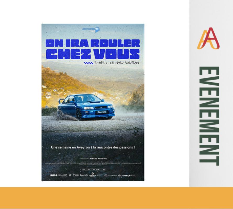 30 mai 2026 à 10h30, à Paris 13e , le cinéma UGC GOBELINS accueillera la projection officielle du pilote de "On ira rouler chez vous", AVANT PREMIERE - étape 1 : Le nord Aveyron