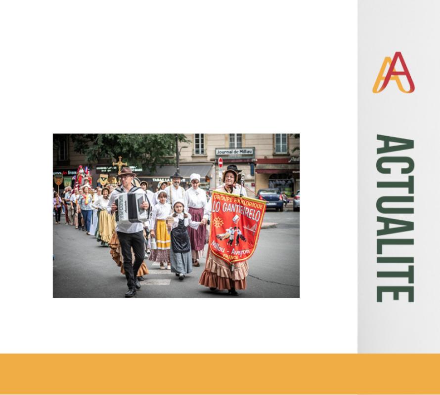 26 juillet 2026 - la Fédération des Aveyronnais d’ici et d’ailleurs représentée par Alain Marcillac, directeur de la communication - 6ᵉ édition de la Sainte-Anne, sainte patronne des gantiers et des mégissiers, à Millau.